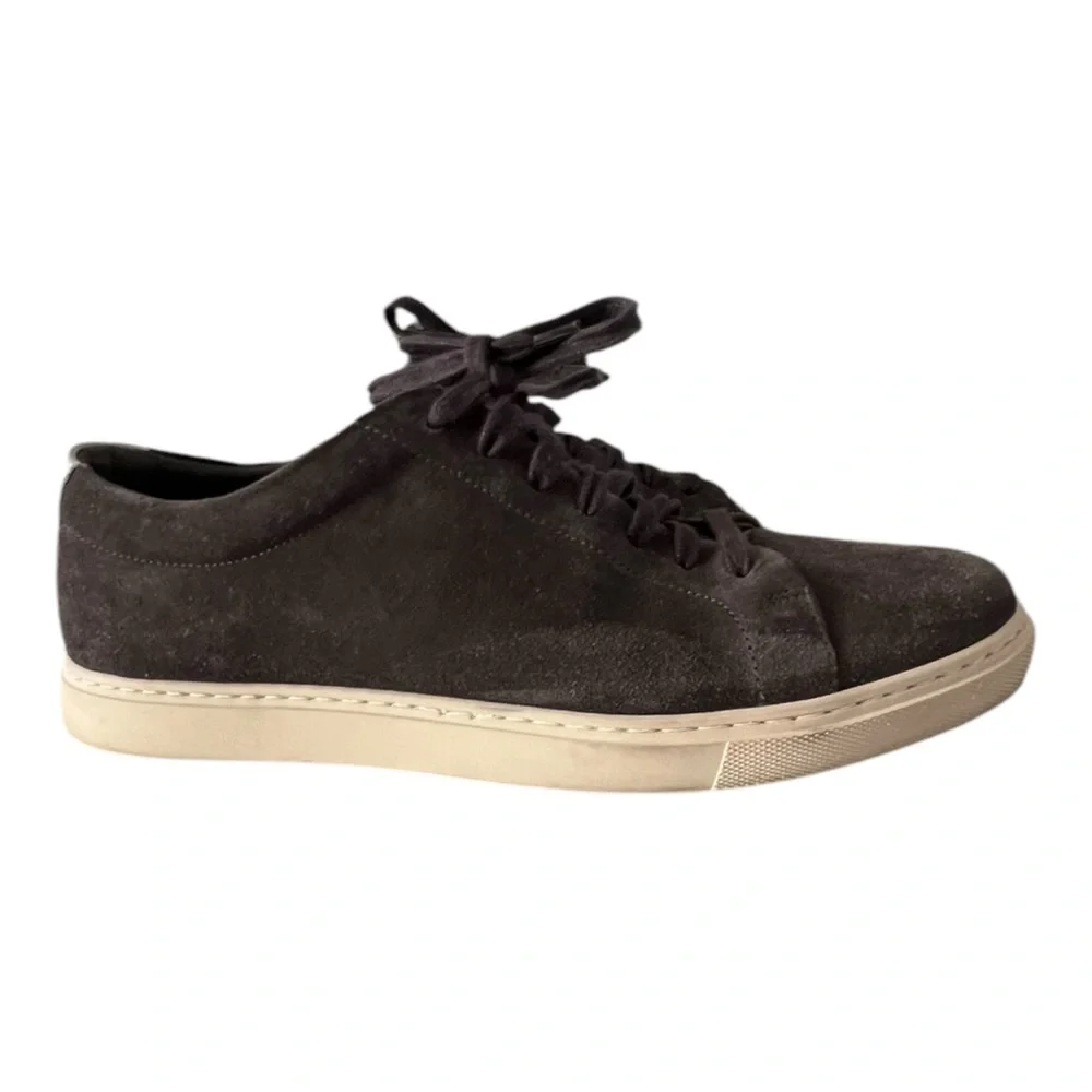 Allen Edmonds Shoes Canal Court Port Washington Sneakers Gray Suede Men Size 10